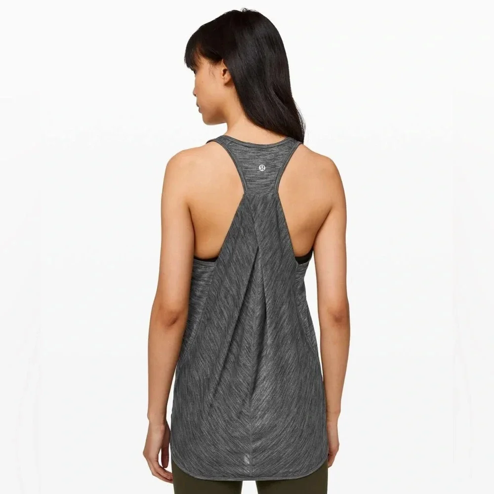 Lululemon Essential Tank Heathered Black